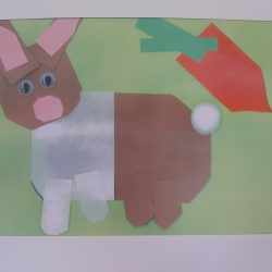 Sydney, age 3
Rabbit Collage first steps