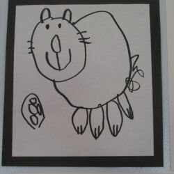 Sydney, age 3
Guided Pen and Ink Drawing first steps