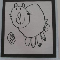 Sydney, age 3
Guided Pen and Ink Drawing first steps