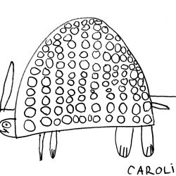 Caroline, age 3
Guided Drawing first steps