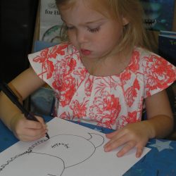 First Steps Student, Age: 3, Drawing a Seahorse First Steps