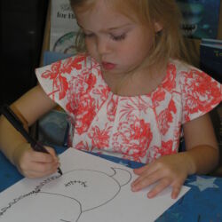 First Steps Student, Age: 3, Drawing a Seahorse First Steps